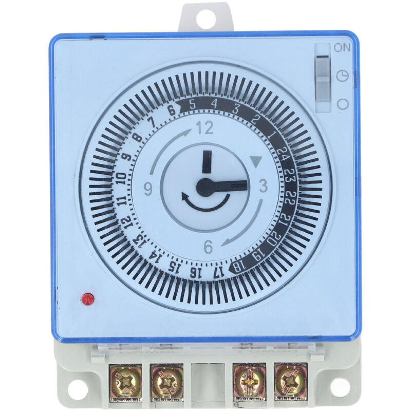 Jssevn - Mechanischer 24-stunden-timer, Automatische Abschaltung, Schnellanschluss-timer Für Lichtsteuerung, Abluftsystem
