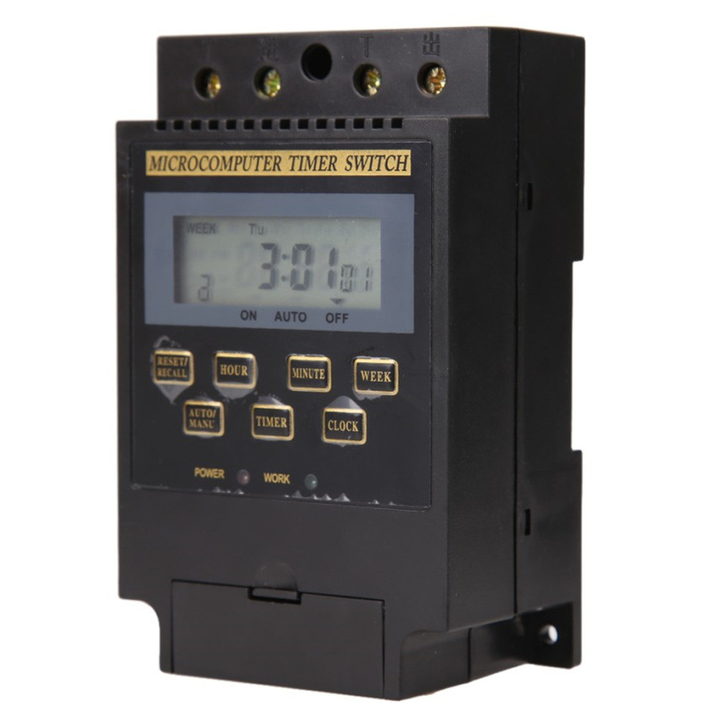 Jssevn - Mechanischer 25a-timer Mit Automatischer Speicherfunktion Für Licht- Und Motorsteuerung