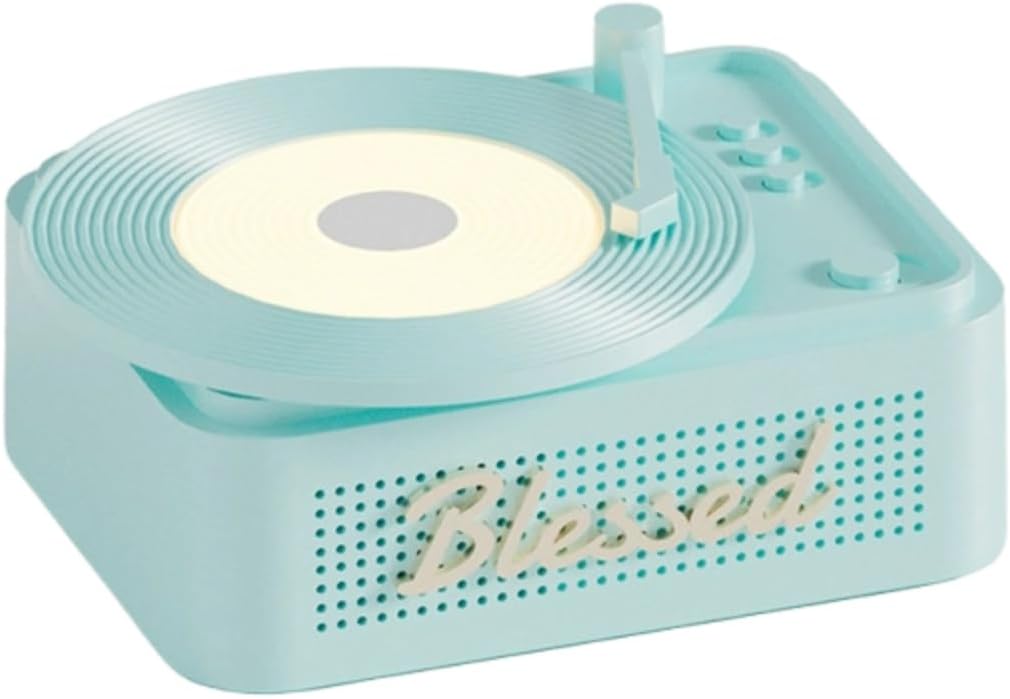 Jssevn - Bluetooth-lautsprecher Für Retro-schallplatten, Künstlerischer Musikvisualisierer Mit Nachtlicht Für Zuhause Und Büro