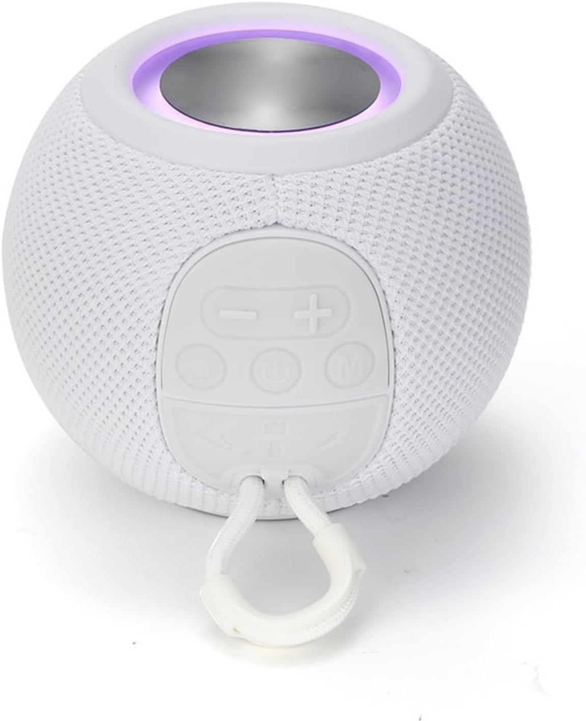 Jssevn - Mini-bluetooth-lautsprecher, Tragbar, Kleiner Multifunktionaler Kabelloser Audio-subwoofer Mit Steckeranschluss Für Reisen Und Camping (weiß)