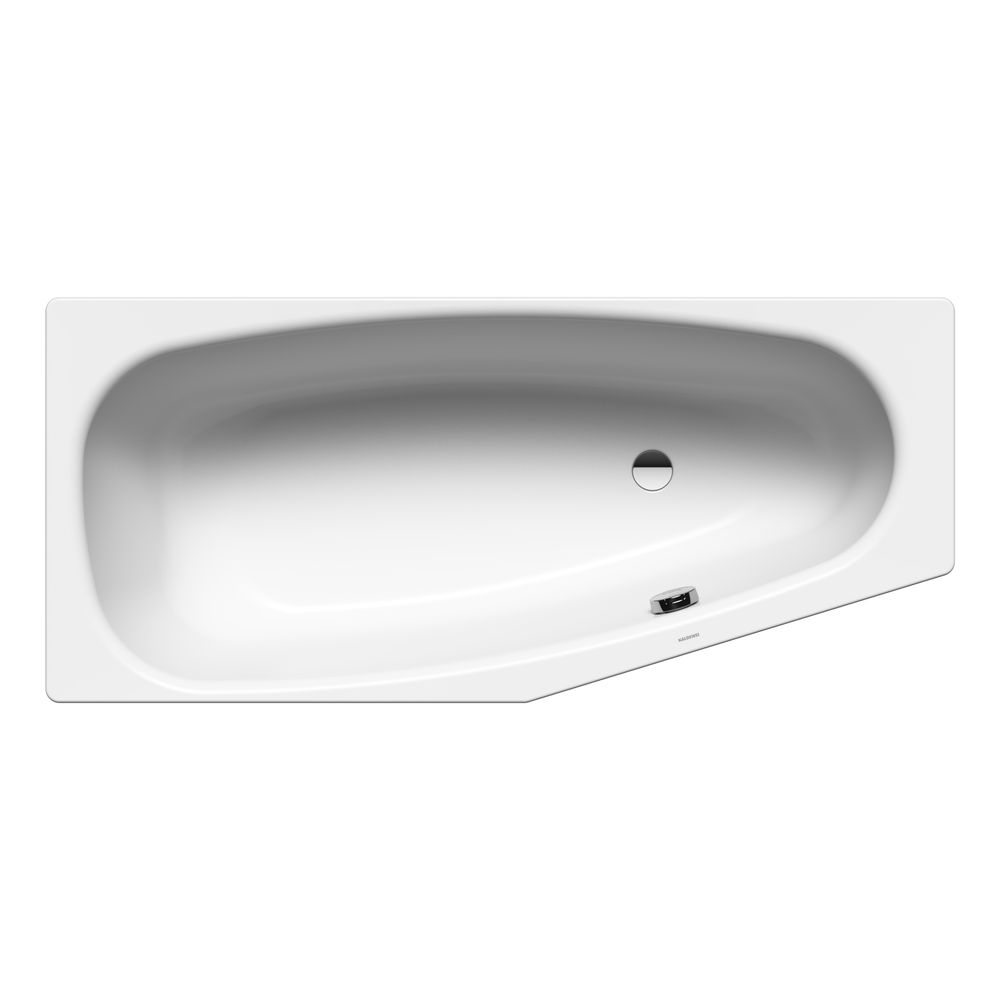 Kaldewei Badewanne Mini Kombi.-form 430x700x1570mm Rechts 110l Alpinweiß M. Ül, Peff, O. Antislip, Gl