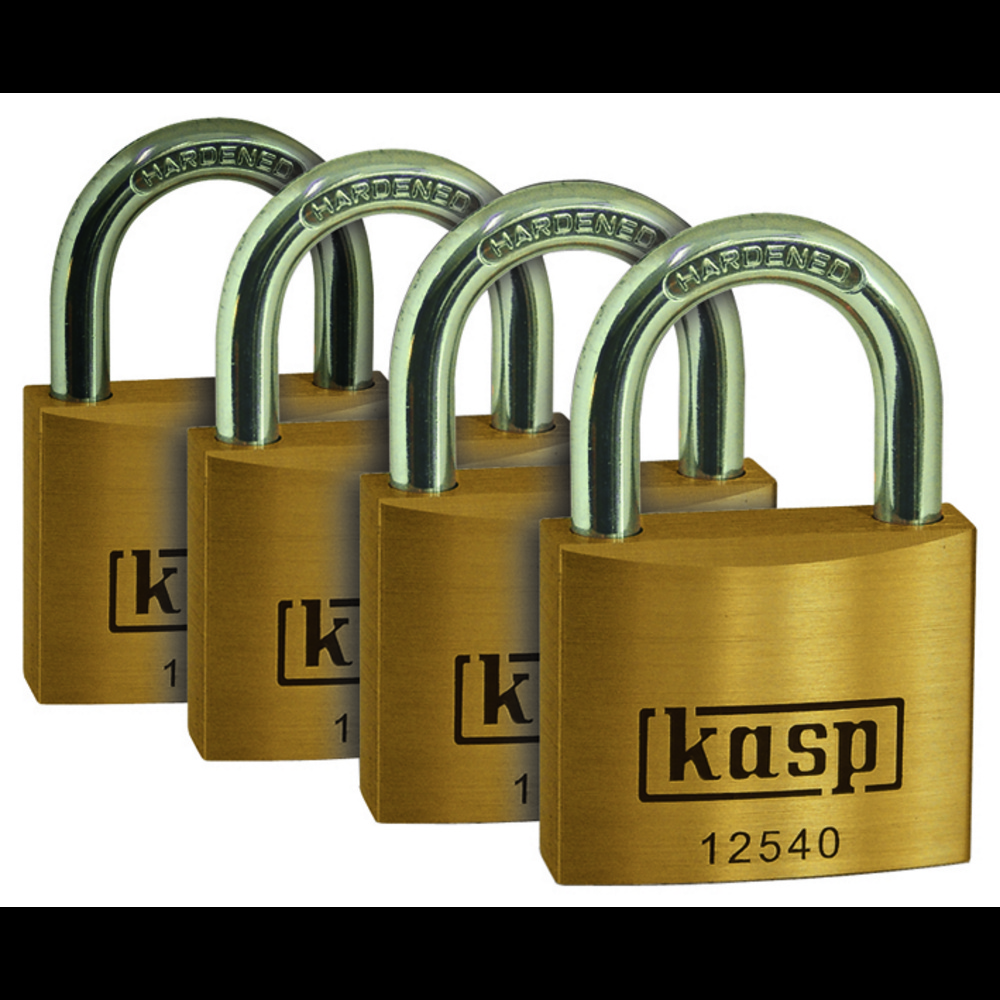 Kasp K12540d4 Vorhängeschloss 40 Mm Gleichschließend Goldgelb Schlüsselschloss