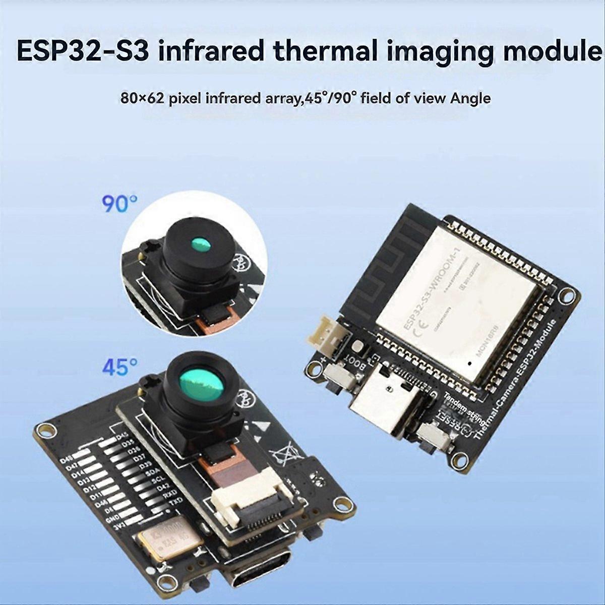 Esp32-kameramodul Esp32-s3 Wärmebildmodul 80x62 Pixel Infrarot-array, Unterstützt Esp-idf, 45° Sichtfeld