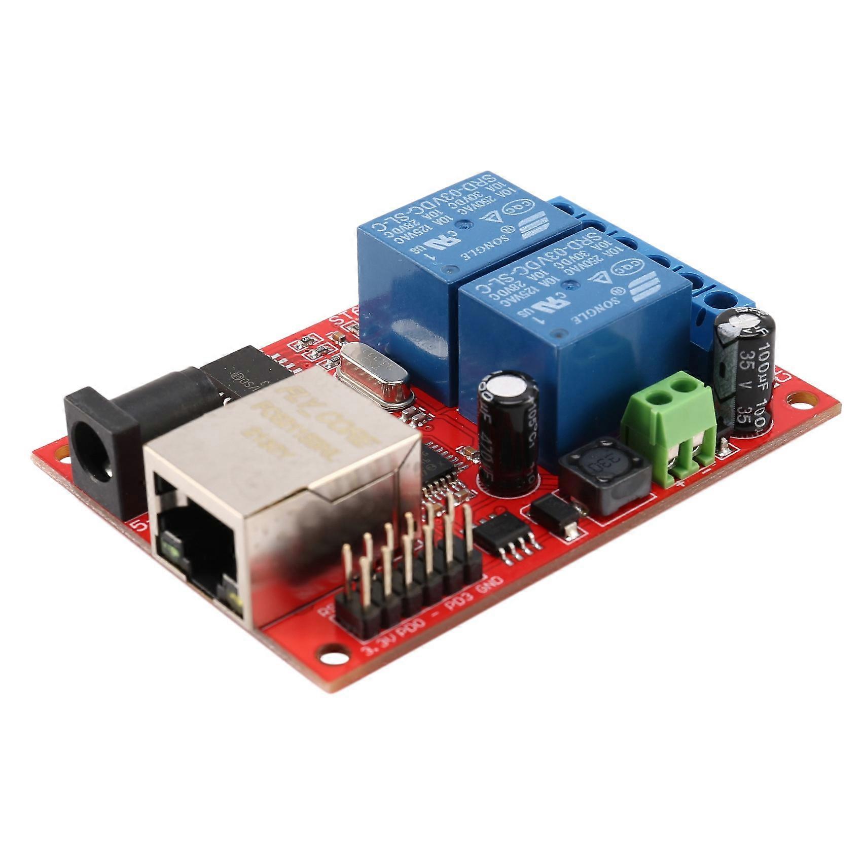 Lan Ethernet 2-wege-relaisplatine Verzögerungsschalter Tcp/udp-controller-modul Webserver