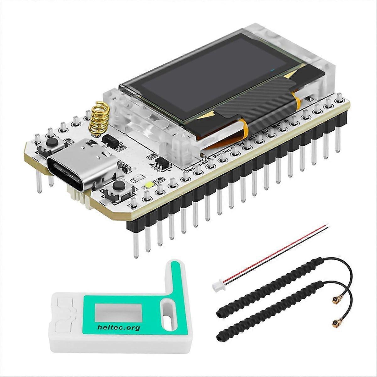 Esp32 Lora V3 Entwicklungsboard Mit Schutzgehäuse Und 868mhz Lora Antenne, Integriertem Wlan Und Bluetooth Sx1262