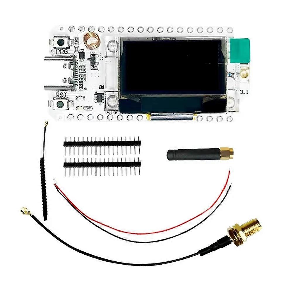 Esp32 Lora V3 Entwicklungsboard Mit Dual-antenne, Integriertem Wlan Und Bluetooth, 0,96-zoll-oled-display Und Typ-c-anschluss Für Meshtastic Iot