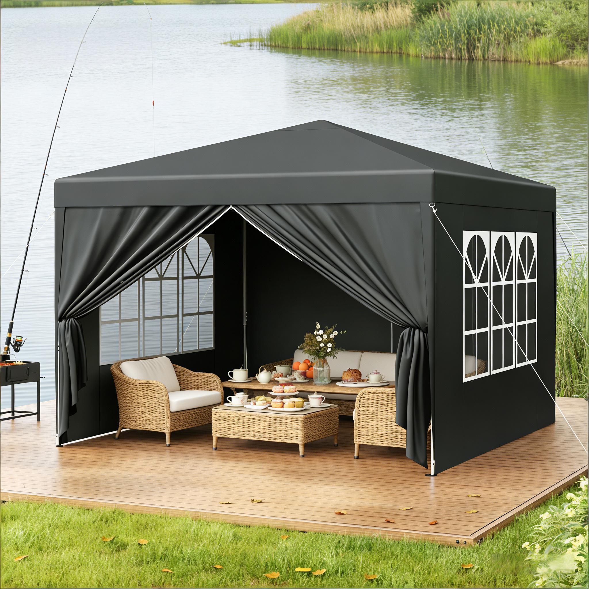 Stabil Garten Gazebo,garten Gazebo,outdoor-dach-schutz,für Patio, Hochzeit, Catering & Events (nur Mit Gazebo)