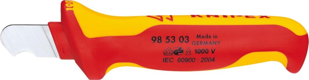 Knipex 98 53 03 Abmantelungsmesser Isolierender Mehrko.-griff, Vde 170 Mm