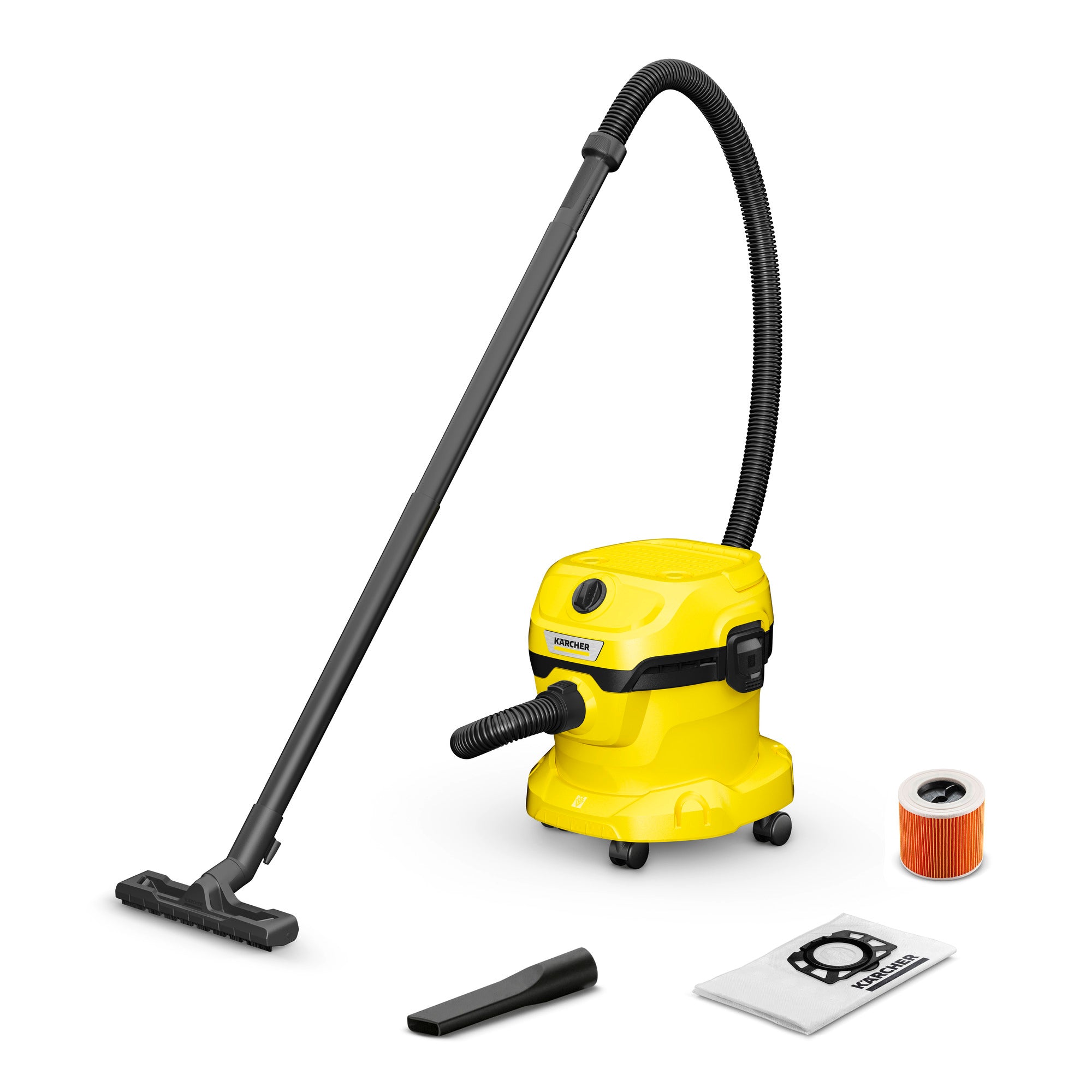 [gebraucht] B-ware Kärcher Nass-/trockensauger Wd 2 Plus V-12/4/18/c Sauger 220w Gelb 12l 5.4kg