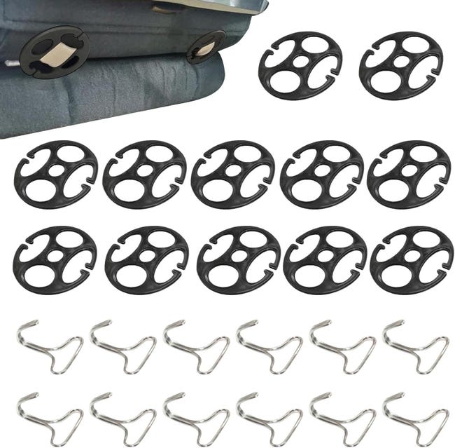(12) Universelle Autositzbezug-clips, Tragbare Autositzbezug-halterungen, Sitzbezug-befestigungsclips