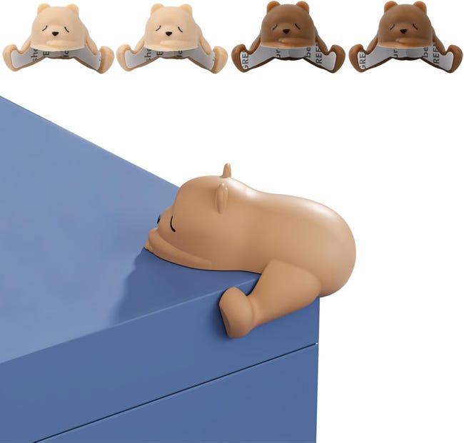 4-teiliges Set Tischkantenschoner, Hübsche Eckenschützer, Möbelschutz, Selbstklebende Kantenschützer (aprikose Und