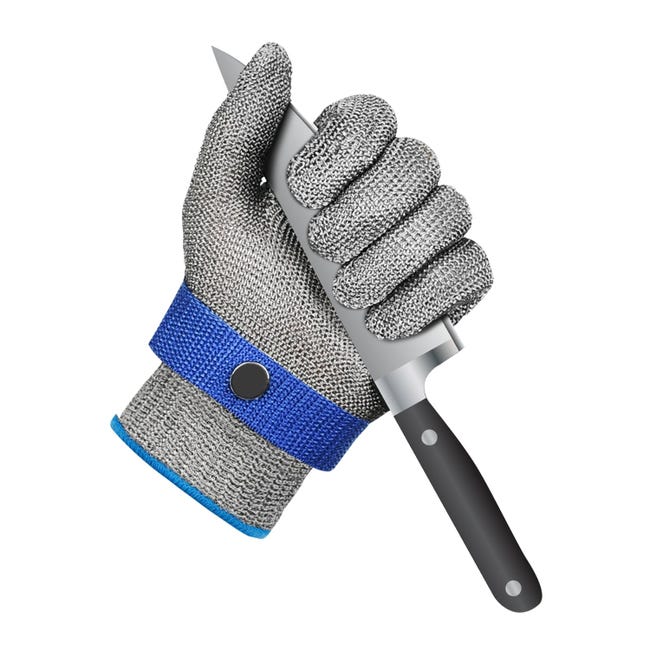 Schnittfeste Handschuhe, Hochleistungs-arbeitshandschuhe, Schutzklasse A9, Küchenhandschuhe Zum Schneiden Von Fleisch- Und Fischfilets (l, 1 Stück)