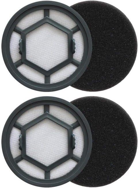 2er-pack Ersatzfilter Für Akku-staubsauger Zur Aufrechterhaltung Der Luftqualität, 9,9 X 1,4 Cm, Schwarz, Kunststoff