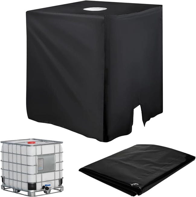 (120 X 100 X 116 Cm) (schwarz) 1000-liter-ibc-wassertankplane, Tankabdeckung, Uv-schutzdeckel, Geeignet Für Den Außenbereich