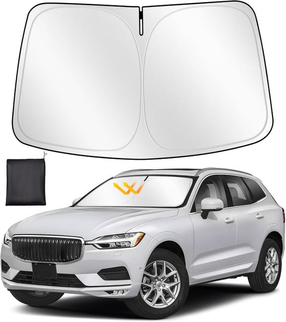 Sonnenschutzblende Für Volvo Xc60 2018-2024, Faltbare Windschutzscheiben-sonnenblende, Dick Und Reflektierend, Blockiert Uv-strahlen