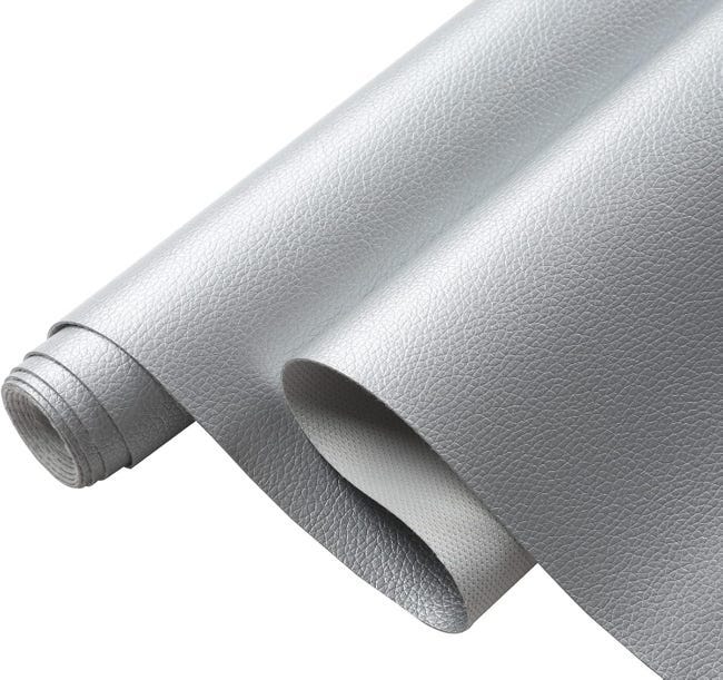 Selbstklebender Reparaturflicken – Ideal Für Die Reparatur Von Sofas, Autositzen Usw. – 1 Bogen, 40 × 200 Cm, Silber