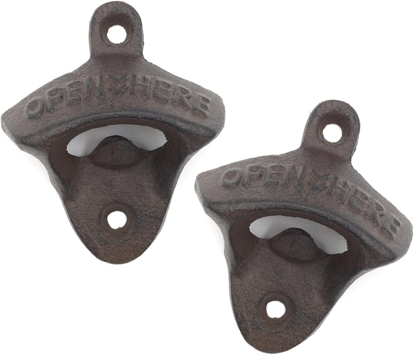 Wandmontierter Flaschenöffner, 2er Pack Vintage Style Bierflaschenöffner Aus Gusseisen Von