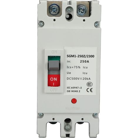 2p Mccb Solarbatterie-schutzschalter, Trennschalter, 250 A, 500 V