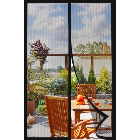 Magnetisches Fenster- Und Türgitter 90 × 230 Cm – Bohrfreie Montage – Strapazierfähiges Polyester – Effektiver Insektenschutz