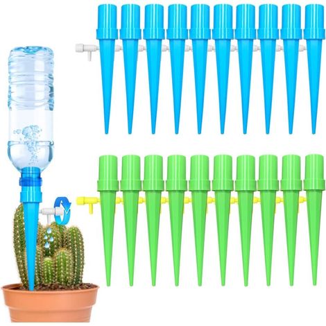20er-packung Verstellbarer Automatischer Bewässerungstropfer – Abs-material – Bewässerung Für 1 Bis 15 Tage – Kompatibel Mit Wasserflaschen