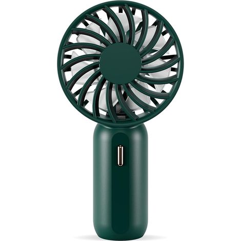 Mini-ventilator Mit 3 Geschwindigkeitsstufen, Akku, Kabel, Leiser Usb-anschluss Für Zuhause, Büro Und Reisen