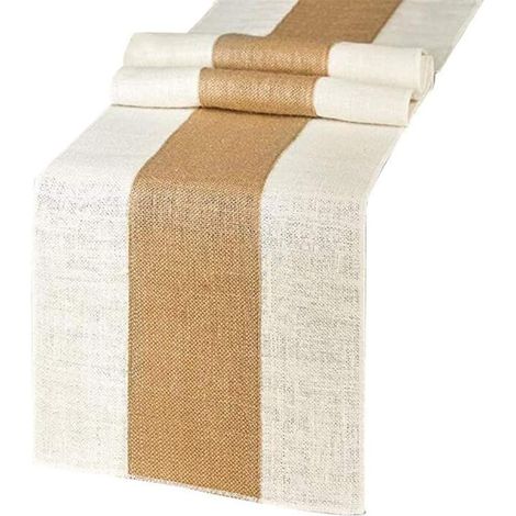 Tischläufer Aus Jute, 183 X 30 Cm – Natürlicher Retro-stil – Dekoration Für Hochzeiten Und Empfänge – Hochwertig, Geruchsarm