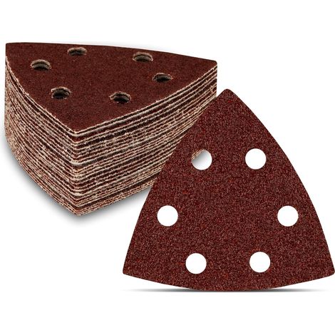 Schleifdreiecke, 50 Stück, Körnung 400, Je 93 X 93 X 93 Mm, Für Delta-schleifmaschinen, Selbstklebende Schleifdreiecke