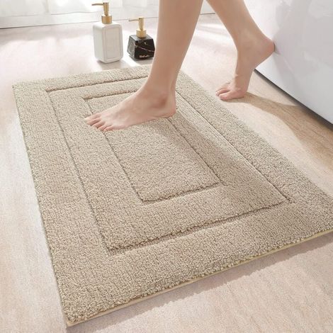 Rutschfeste Mikrofaser-badematte 40 X 60 Cm – Maschinenwaschbar – Wasserabsorbierend – Rutschfeste Tpr-rückseite Für Mehr Sicherheit
