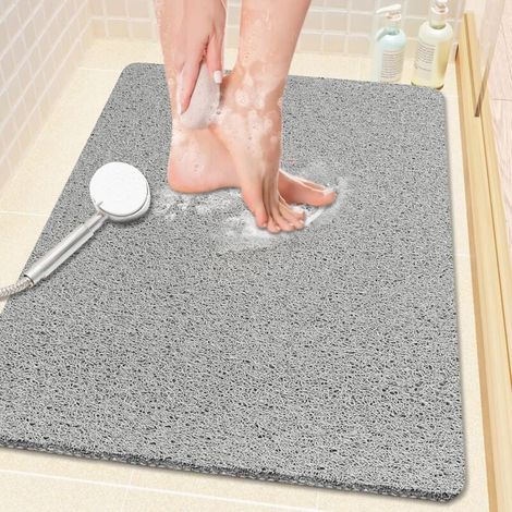 Rutschfeste Duschmatte Aus Pvc – 61 X 40,6 Cm – Schnelltrocknend – Weiche Oberfläche Für Hohen Komfort – Rutschfester Halt In Badewanne Und Dusche