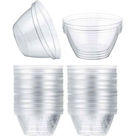 Packung Mit 50 Wiederverwendbaren Glasglocken, 4,5 Cm Durchmesser – 1,8 Cm Hoch – Für Hydrokultur Und Frostschutz