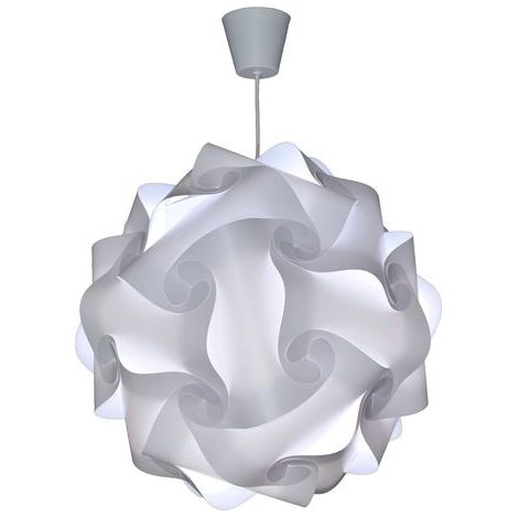 Tinor – Pendelleuchte Ø 30 Cm – Bruchsicherer Polypropylen-schirm – 60 Cm Verstellbares Kabel – Kompatibel Mit E27 12w Led-leuchtmittel