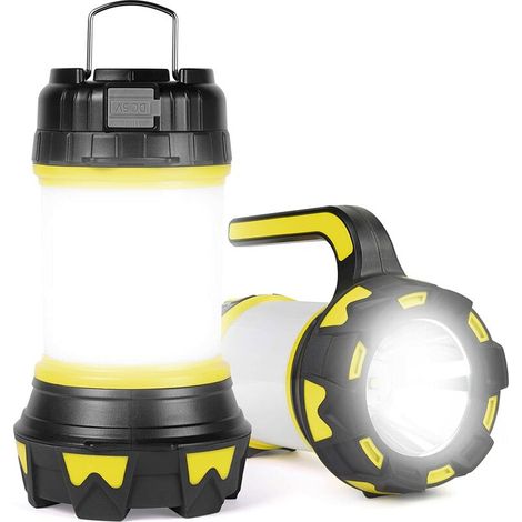 Wiederaufladbare Led-laterne, 1000 Lumen, 4000 Mah, 360°-campinglampe, Tragbarer Led-scheinwerfer, Extrem Leistungsstark, 6 Leuchtmodi, Usb-kabel Inklusive, Ipx4 Wasserdicht