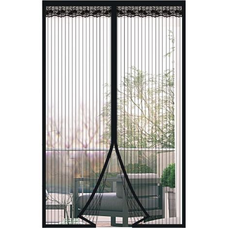 Magnetisches Türgitter 100 X 220 Cm – Verstärktes Polyestergewebe – Bohrfreie Montage – Effektiver Insektenschutz