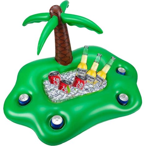 Aufblasbare Pvc-palmen-eisbar, Wasserbecher-tablett, Partydekoration, 90 X 50 Cm