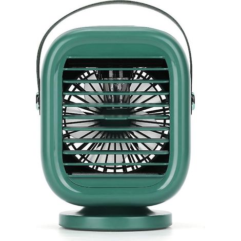 120°-drehung, 2000-mah-usb-wiederaufladbarer Klimaanlagenventilator, 3-stufiger Luftbefeuchter/spiegelventilator Für Zuhause, Büro Und Außenbereich