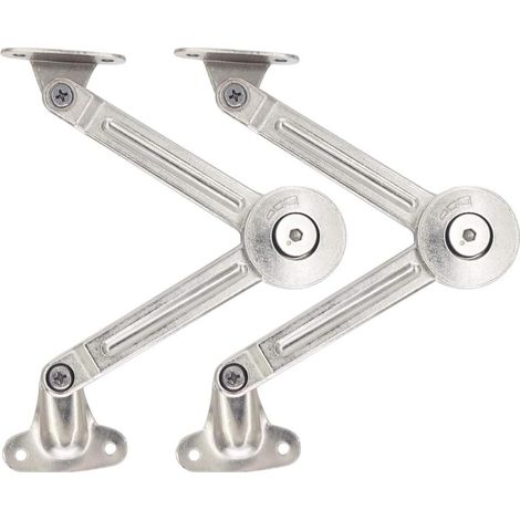 Tinor – Set Mit 2 Stoßdämpfenden Scharnieren Für Schwingtüren – Maximale Traglast 18 Kg – Verstellbar Auf 75°/90°/110° – Rostbeständige Zinklegierung