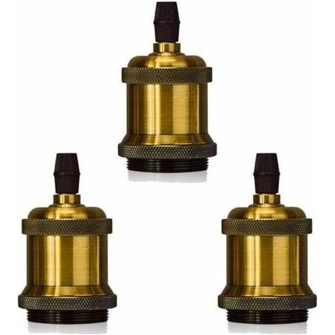 Set Mit 3 Edison E27 Spiral-diy-lampenadaptern Im Vintage-retro-stil Für Kronleuchter Und Pendelleuchten