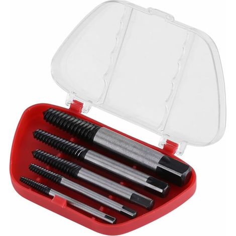 Set Mit 5 Stahlschraubenausdrehern Für Abgebrochene Oder Beschädigte Bolzen Und Schrauben (4 Mm–18 Mm)