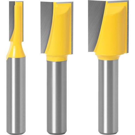 Tinor – 8-mm-nutfräser Für Hartholz – 3er-set Hartmetall-nutfräser – Doppelklinge Für Saubere Schnitte – Holzbearbeitungswerkzeug