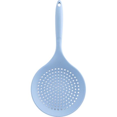 Großes, Dickes, Einteiliges Silikonsieb, Hitzebeständig, Lebensmittelecht, Mit Langem Griff, Ideal Für Nudeln, Als Küchenhelfer, Schaumlöffel Mit Griff