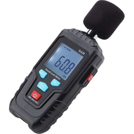 Sl620 Digitales Schallpegelmessgerät, Geräuschmessgerät, Dezibelmesser, Schallmesswerkzeug Mit Speicher Und Lcd-bildschirm, 30135 Db