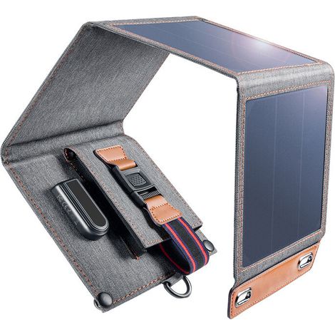 14-w-tragbares Solarpanel, Ultraleicht, Usb-anschluss (5 V/2,4 A), Ipx4, Faltbares Sunpower-solarladegerät Für Alle Outdoor-aktivitäten