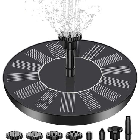 1,5-w-solarbrunnen, 160-mm-belüfterpumpe, Teichlaterne, Automatische Wassersprühvorrichtung, Schwimmende Wasseraufhängung, Kleine Wasserpumpe
