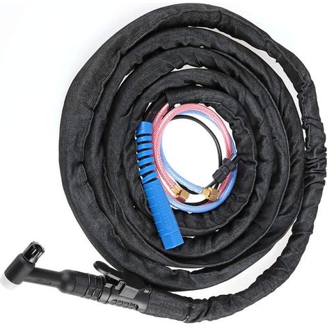 350-a-wig-schweißbrenner Mit Wasserkühlung, 4 M Kabel, 16-mm-gewindeanschluss, Jeansstoffhülle