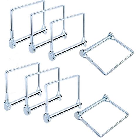 Satz Mit 8 Verzinkten Stahl-sicherungsbolzen, 6 Mm Durchmesser – 70 Mm Länge – Für Anhänger Und Kupplungen – Korrosionsbeständig