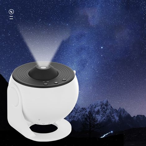 Galaxy Globe Projektionslampe, Sternenprojektor, Nachtlicht Fürs Schlafzimmer, Schwarz-weiß-design