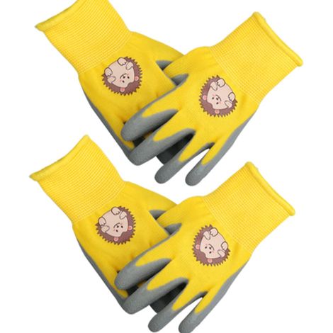 Kinder-gartenhandschuhe – 2 Paar – Schnittfest – Maschinenwaschbar – Schützt Empfindliche Hände – Polyester Und Latex