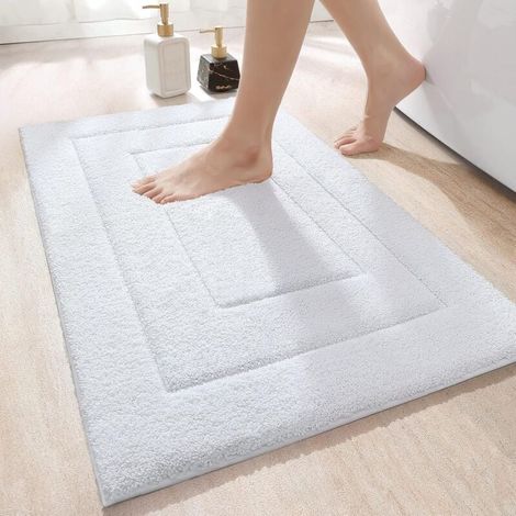 Rutschfeste Mikrofaser-badematte – Wasserabsorbierend – Maschinenwaschbar – 50 X 80 Cm – Tpr-rückseite Für Mehr Sicherheit
