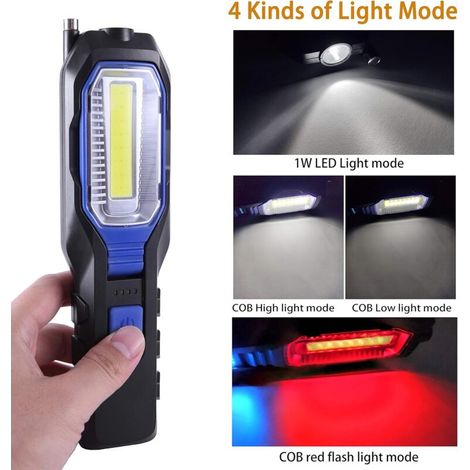 Tragbare Led-arbeitsleuchte – Usb-wiederaufladbare Magnetleuchte Mit Cob-lichtquelle