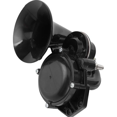 Universelle Schwarze Schneckenhorn-fanfare 12/24v 120db Lufttrichter Für Auto, Lkw, Bus, Transporter, Zug